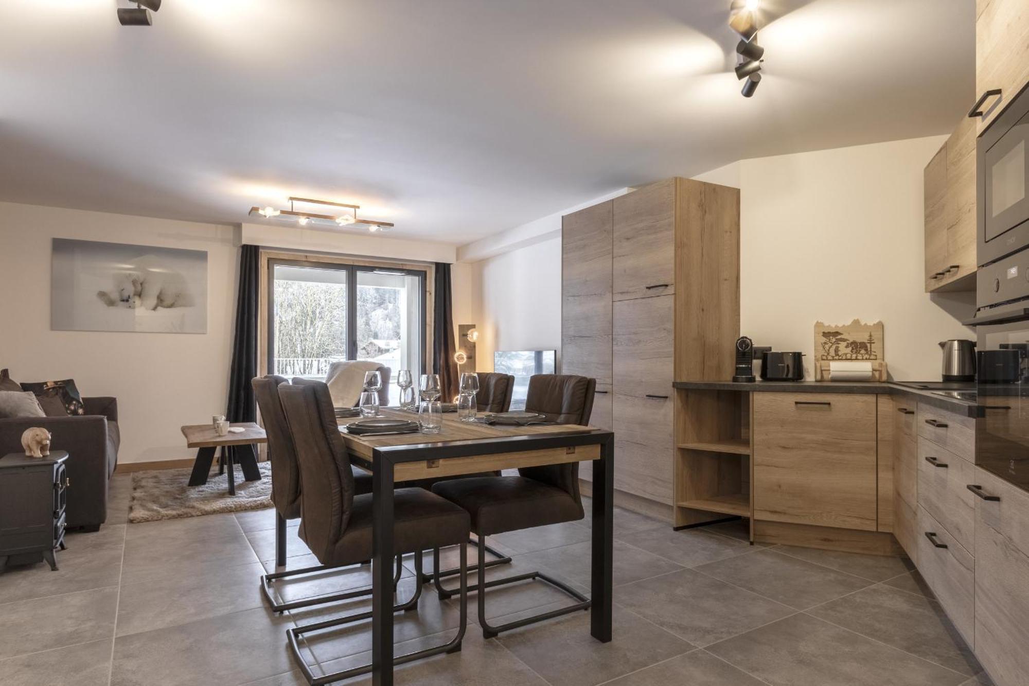 Ferienwohnung The Bear Les Houches Exterior foto